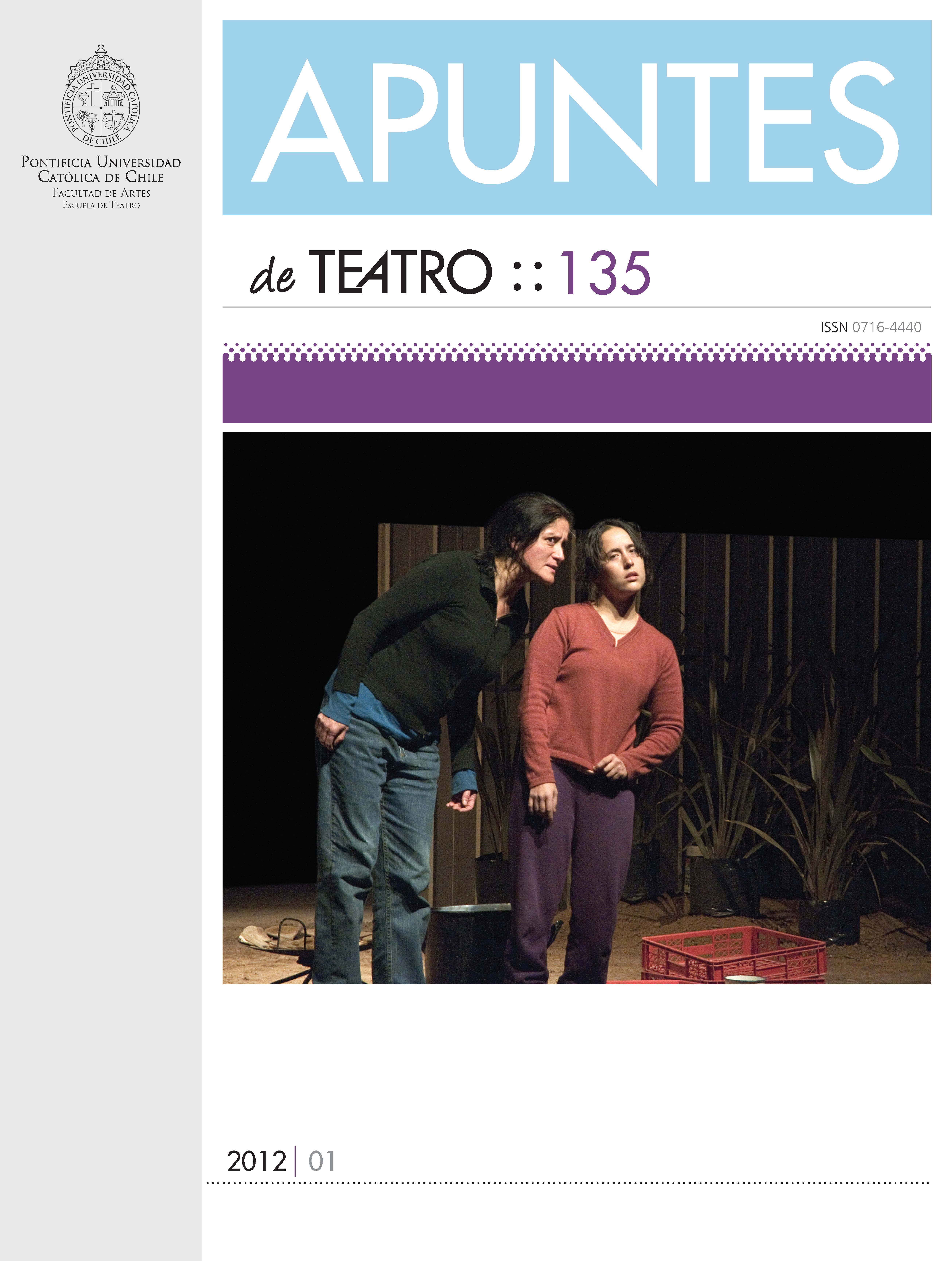 					Ver Núm. 135 (2012): Apuntes de Teatro
				