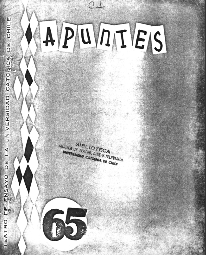 					Ver Núm. 65 (1967): Apuntes de Teatro
				