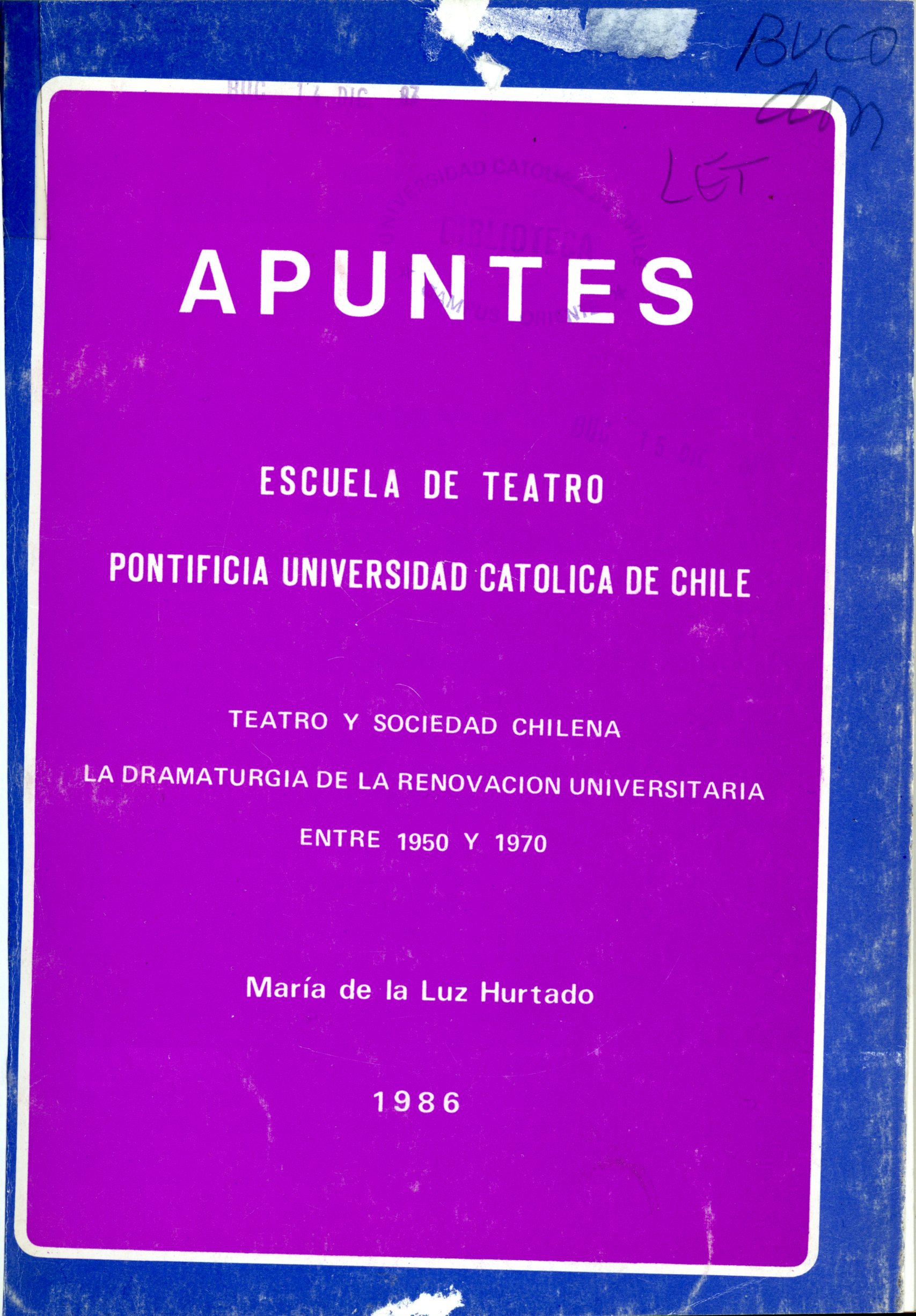 					Ver Núm. 94 (1986): Apuntes de Teatro
				